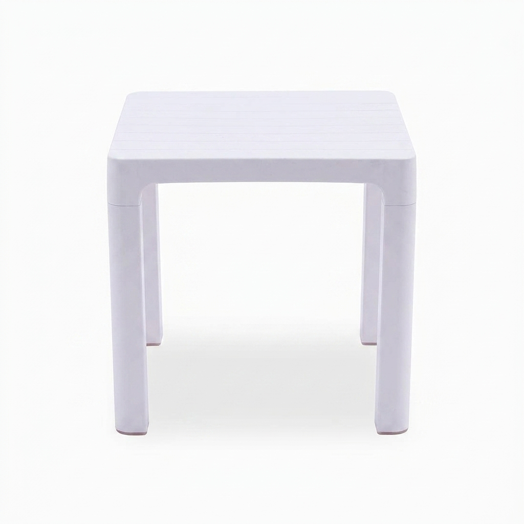 Aloha Side Table - White — side view