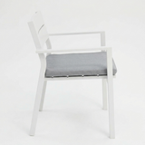 Dallas Dining Chair - White — side view