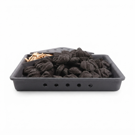 Cast Iron Smoker Tray for LEX/BILEX/Rogue — side view