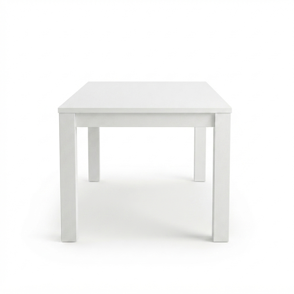 Dallas 180cm Dining Table - White — side view