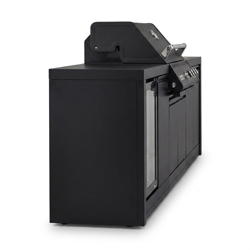 Crossray Xplor Bas BBQ Outdoor Kitchen GD4KB-04 - Black — side view
