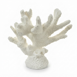 Anenome Coral Resin Sculpture White — side view