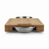 Pro Carving Cutting Board with Bowl — side view