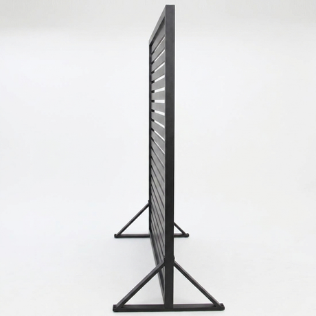 Privacy Screen 180cm x 183cm - Black — side view