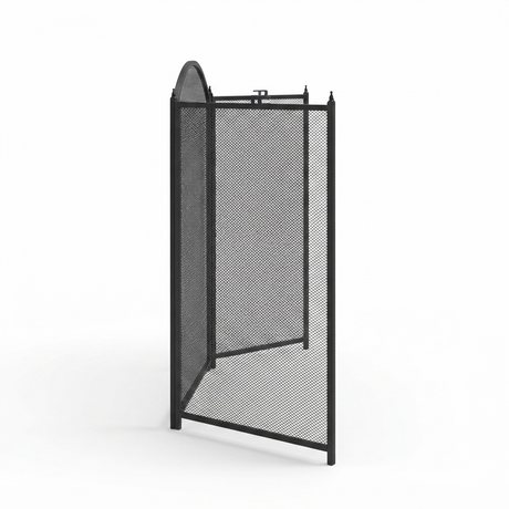 Fire Screen for Woodheaters - Economical — side view