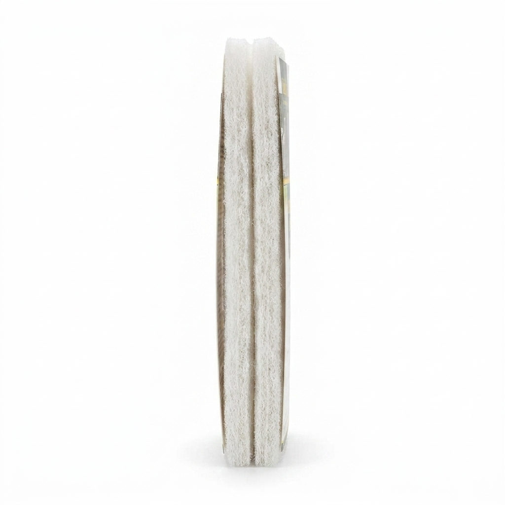 Golden Care Scrubbing Pad - White — side view