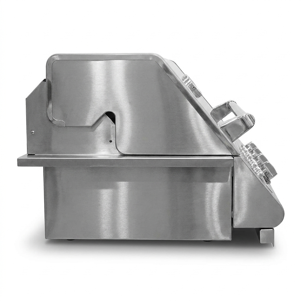Crossray Xplor 4 Burner Stainless Steel In-Built Barbecue TCX4FL — side view