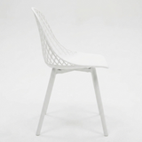 Persia Dining Chair - White — side view