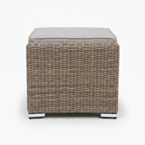 Amani Footstool - Driftwood Stone — side view