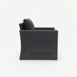 Banksia Armchair - Black Charcoal — side view
