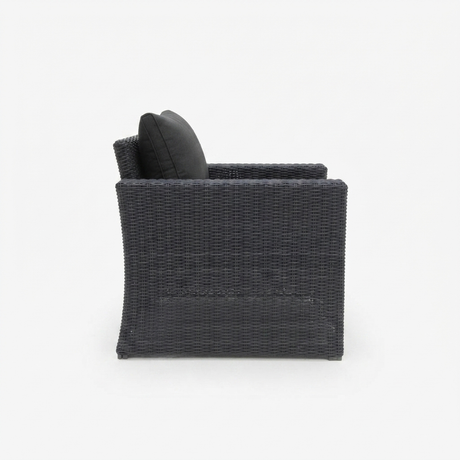 Banksia Armchair - Black Charcoal — side view