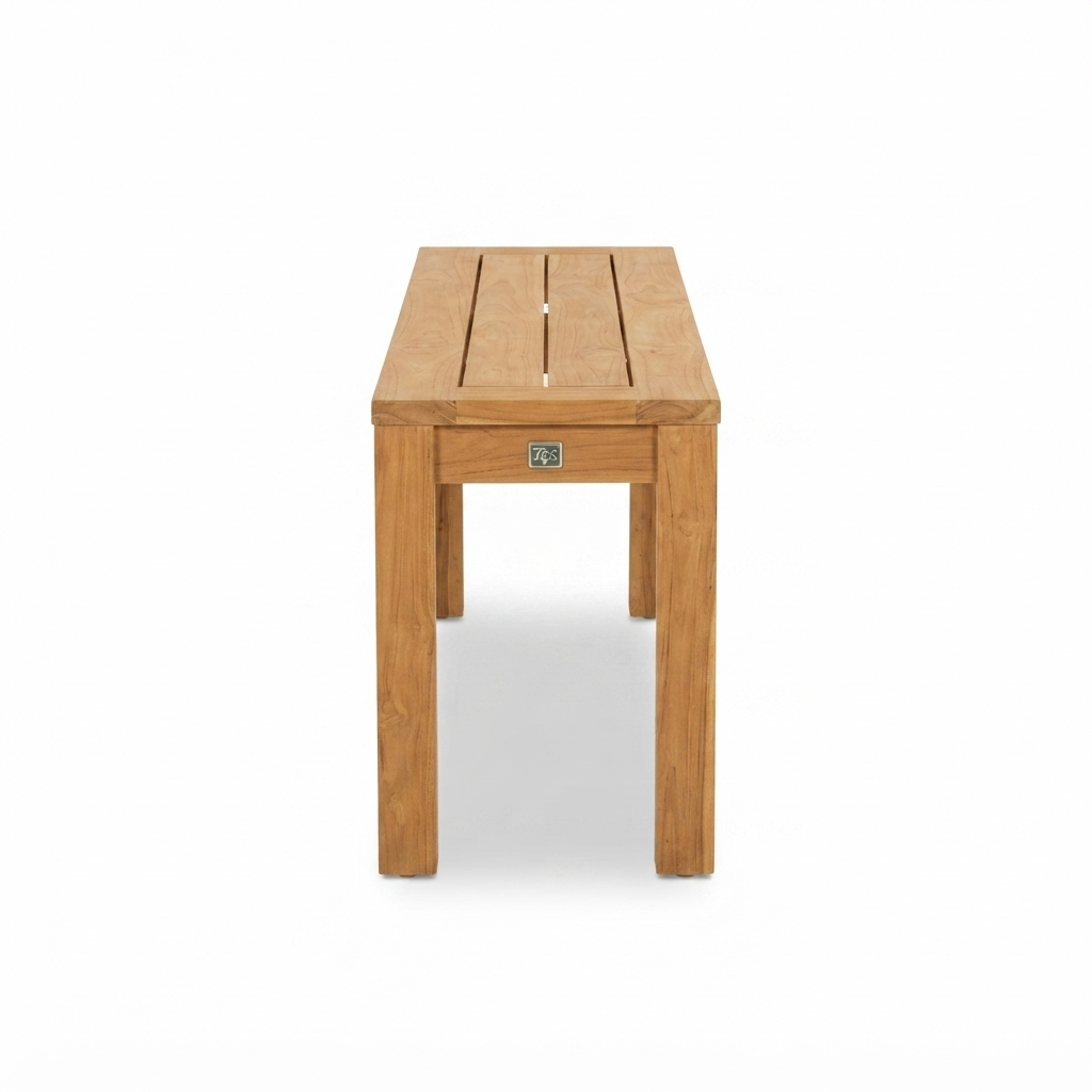 Palmer 160 Teak Bench — side view