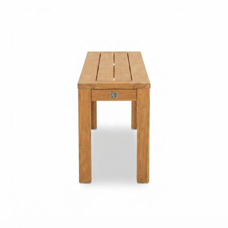 Palmer 160 Teak Bench — side view
