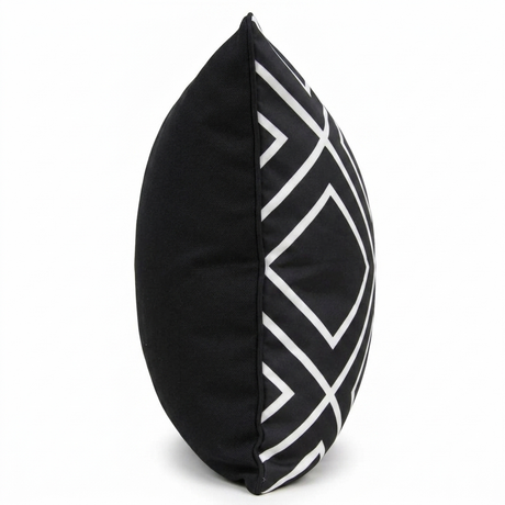 Black Diamond Cushion Cover 45x45cm — side view
