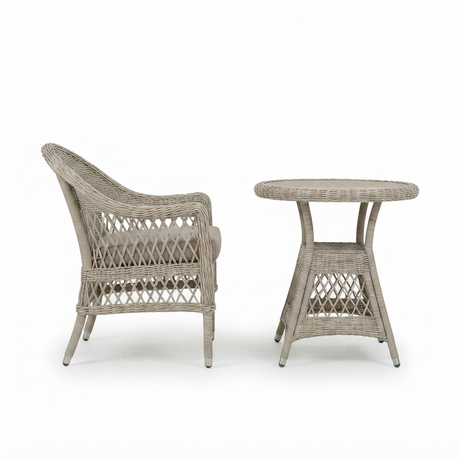 Cronulla Wicker Patio Set — side view