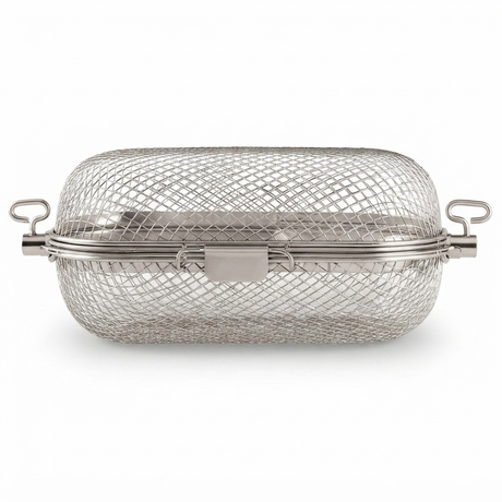 Pro Rotisserie Basket — side view