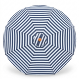 Replacement Canopy for 3m Bamboo Umbrella - Navy and White Stripe — side view