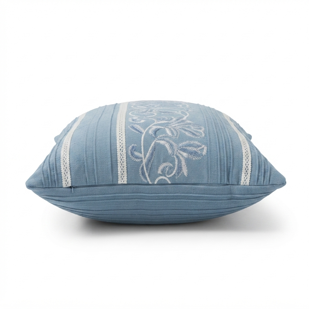Provincial Blue - Indoor Cushion (30 x 50) — side view