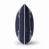 Linen Newport Navy - Indoor Cushion (50 x 50) — side view