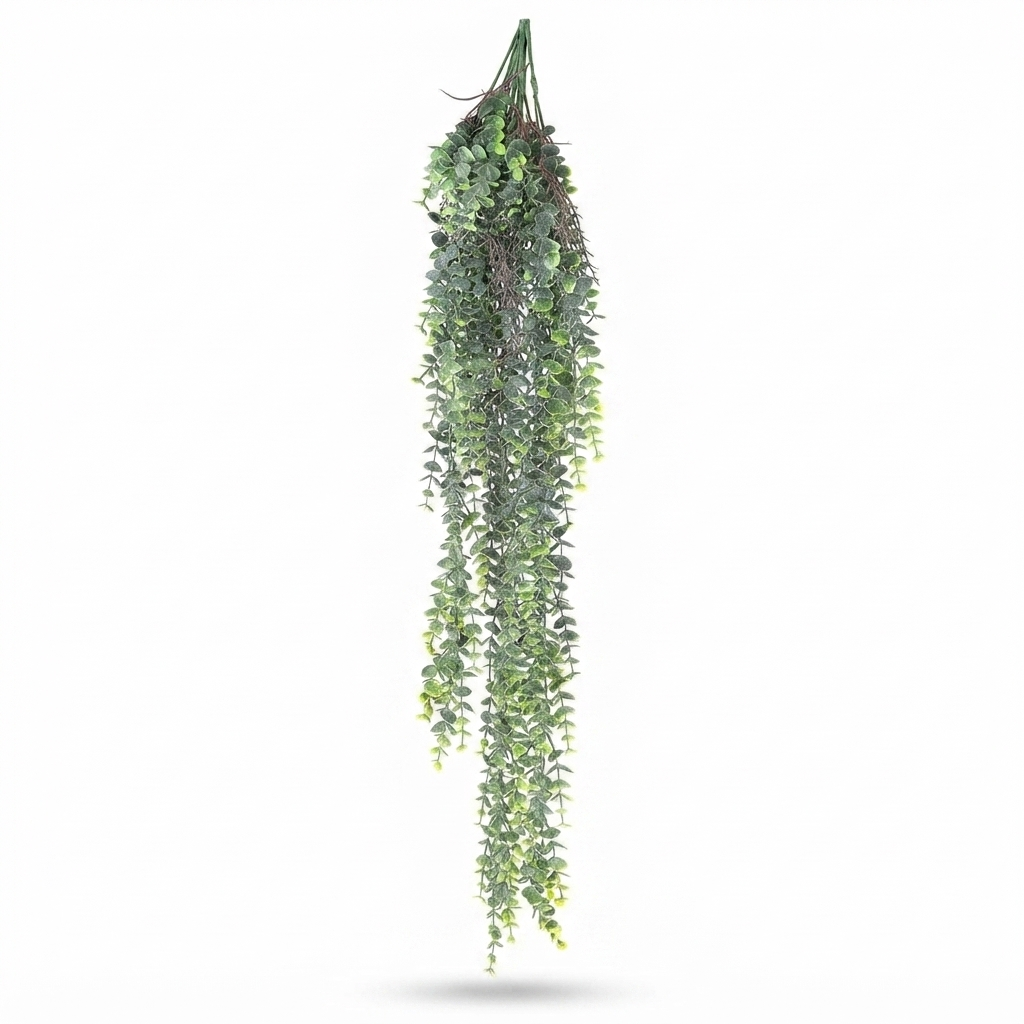 Fern Staghorn Hanging - Grey/Green - 80cm — side view