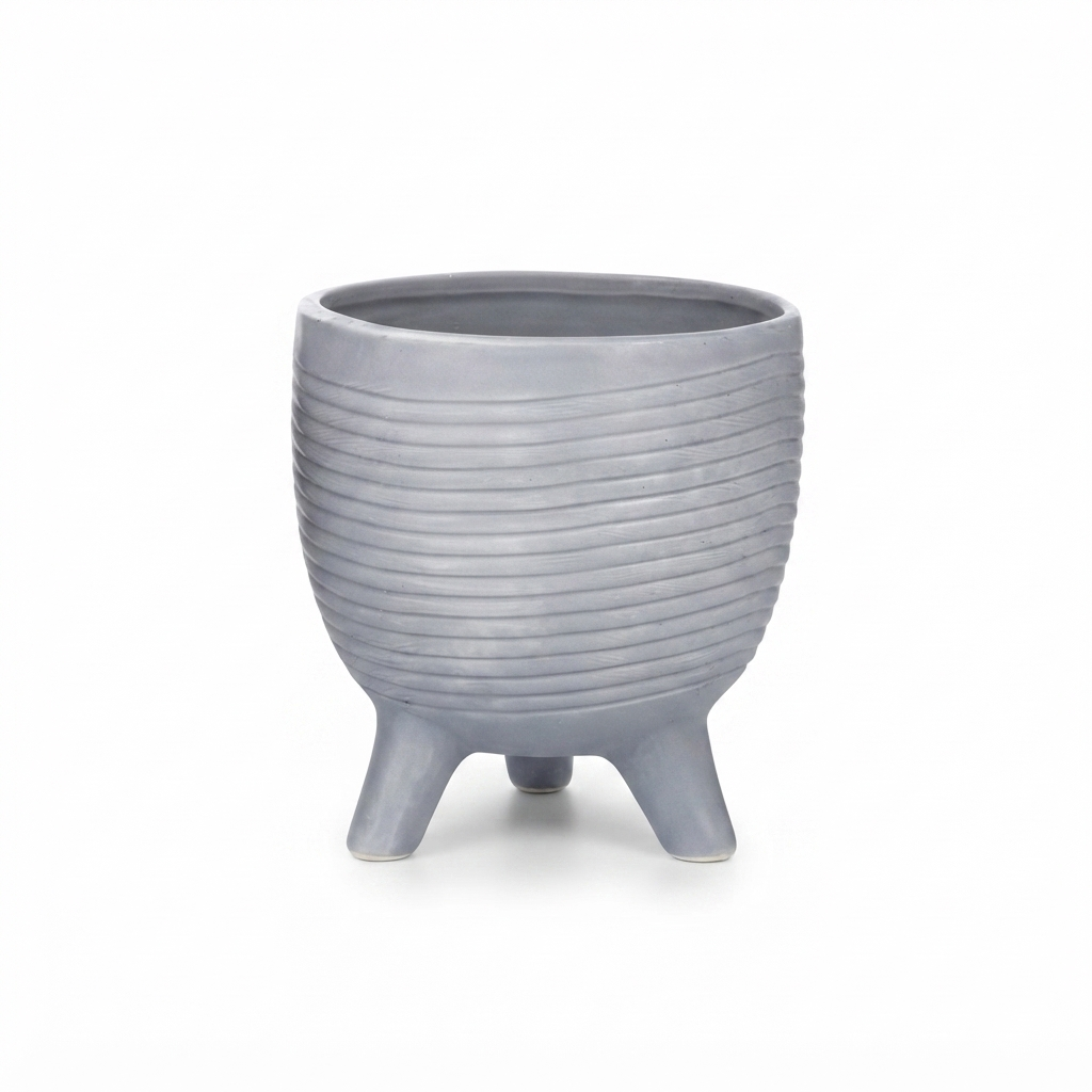 Ceramic Footed Pot - Verge — side view