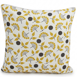 Popcorn Yellow 45x45cm Outdoor Cushion — side view
