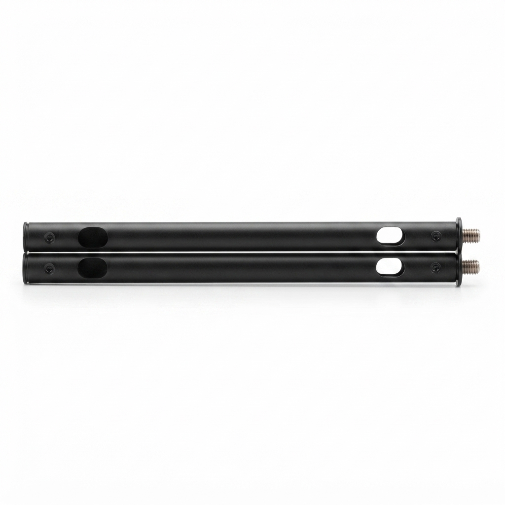 2pc Extension Mount Poles 600mm - Black — side view
