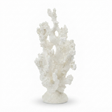 Anenome Coral Resin Sculpture White Small — side view