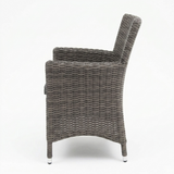 Amani Dining Chair - Grey Storm — side view