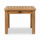 Teak 50 x 50 Coffee Table — side view
