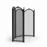 Fire Screen for Woodheaters - 4 Fold — side view