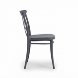 Cross-Back Chair — side view
