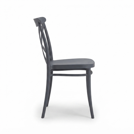Cross-Back Chair — side view