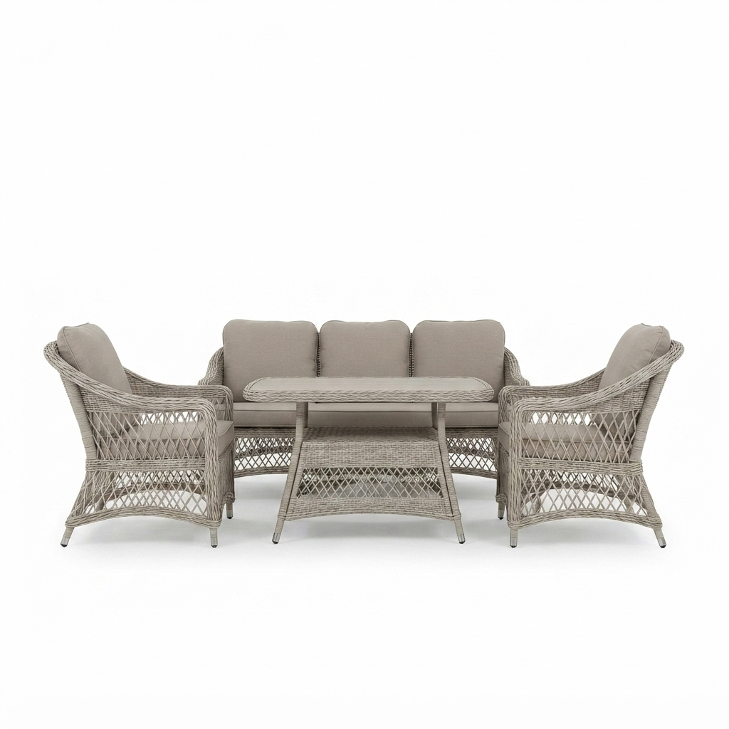 Cronulla Wicker Lounge Set — side view