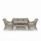 Cronulla Wicker Lounge Set — side view
