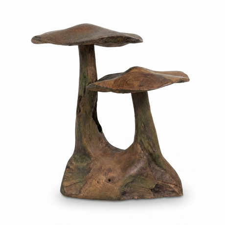 Teak Mushroom Joined — side view