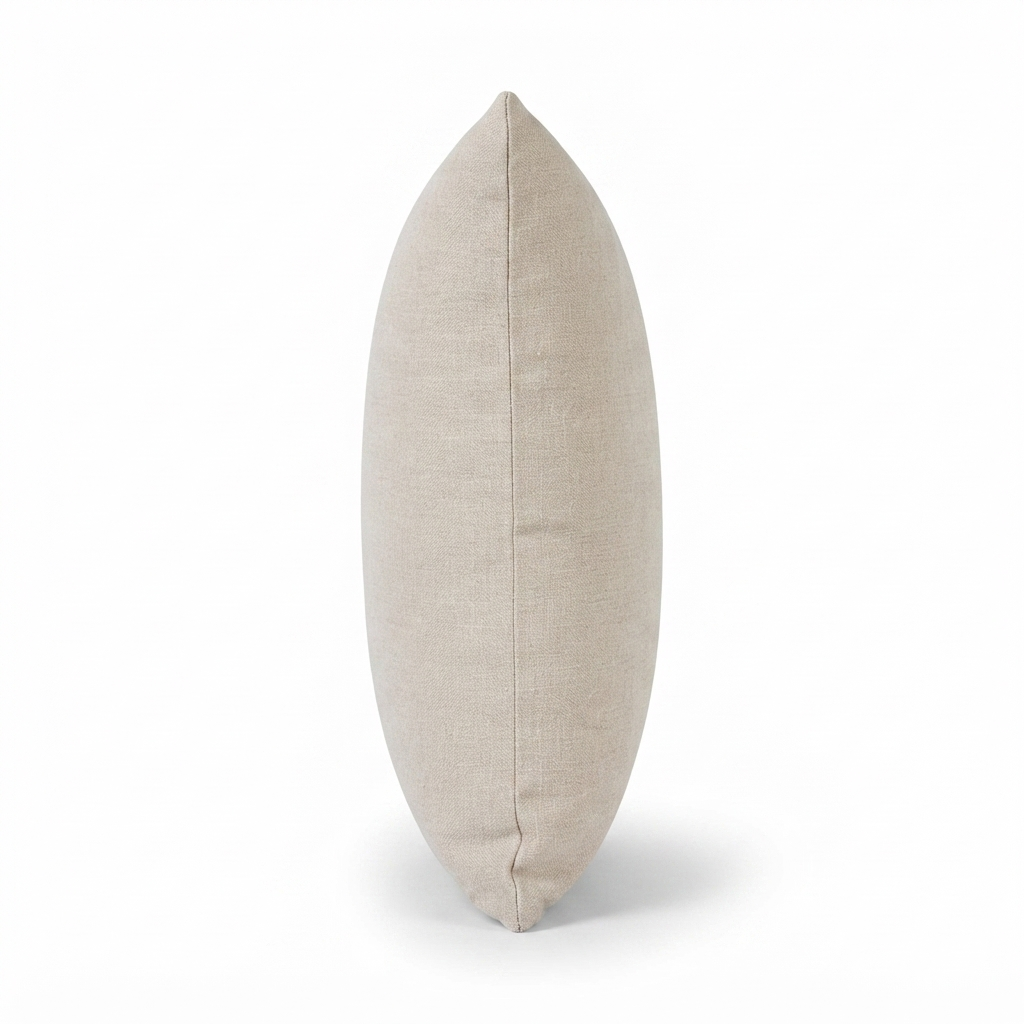 Linen Sand - Indoor Cushion (50 x 50) — side view
