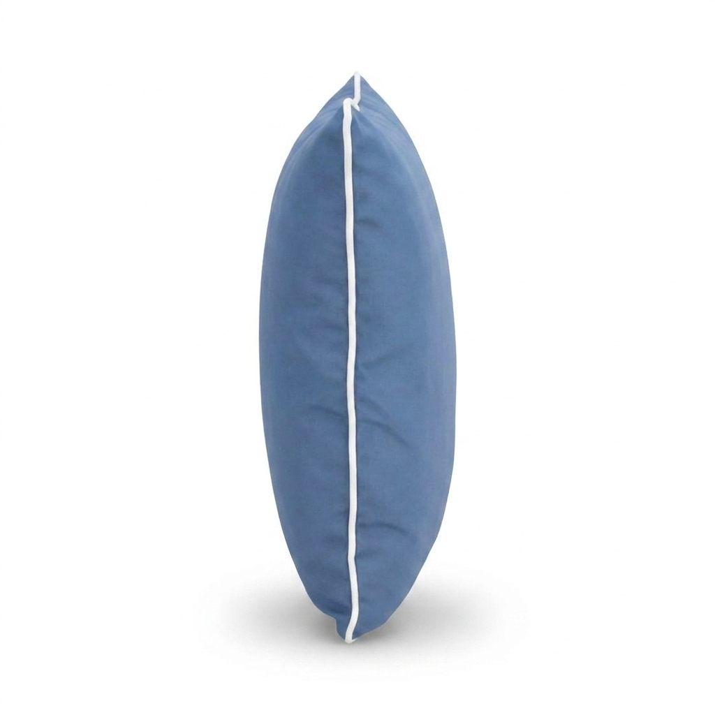 Blue Haze 45x45cm Outdoor Cushion — side view