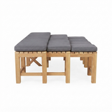 Outdoor Backless Bench Cushions — side view
