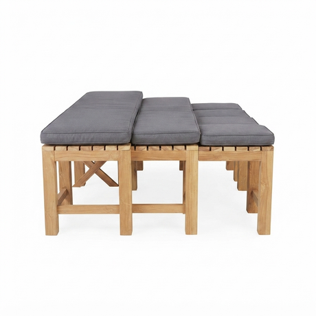 Outdoor Backless Bench Cushions — side view