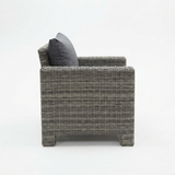 Banksia Armchair - Grey Storm — side view