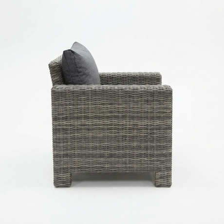 Banksia Armchair - Grey Storm — side view