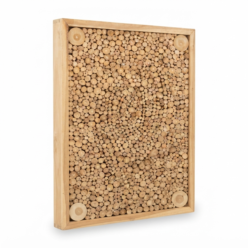 Teak Wall Art - Stellar — side view