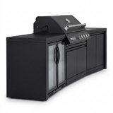 Crossray Xplor Bas BBQ Outdoor Kitchen GD4KB-06 - Black — side view