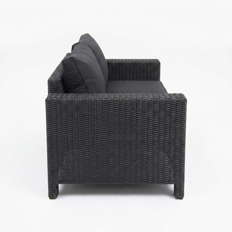 Banksia 2 Seat Sofa - Black Charcoal — side view