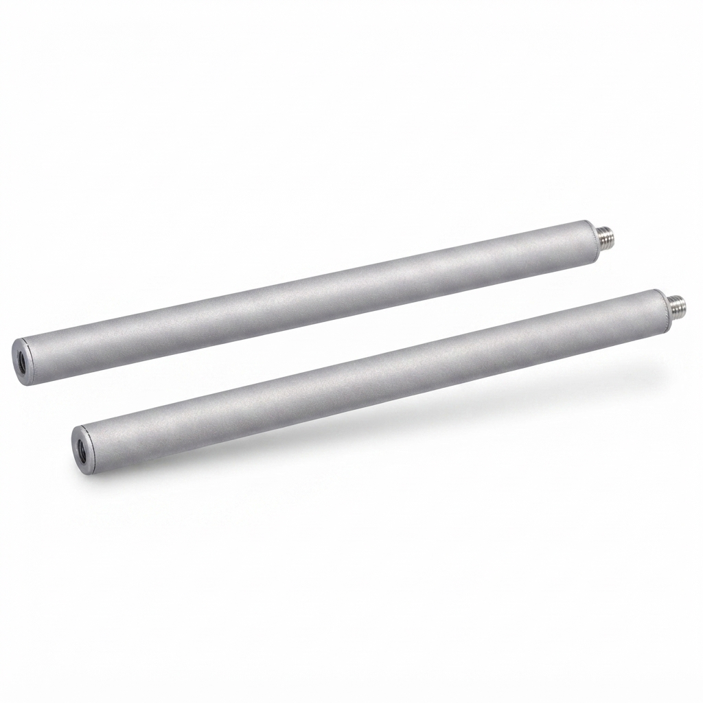 Max Classic Extension Mount Poles 300mm - Silver — side view