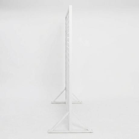 Privacy Screen 180cm x 183cm - White — side view