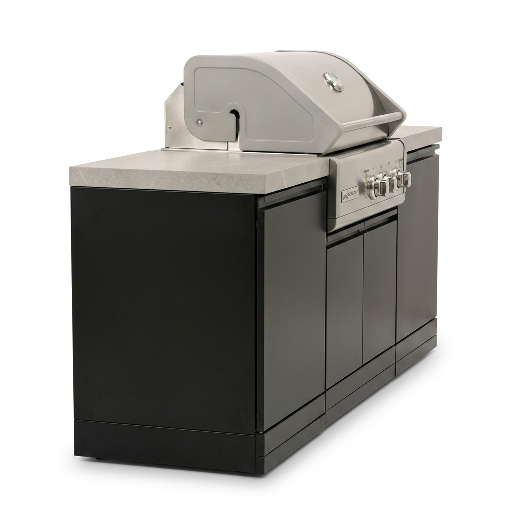 Crossray Compact Gas Outdoor Kitchen TC4K-MINI-2 — side view