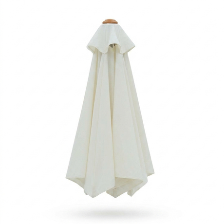 Replacement Canopy for 3m Aluminium Umbrella - Cream — side view