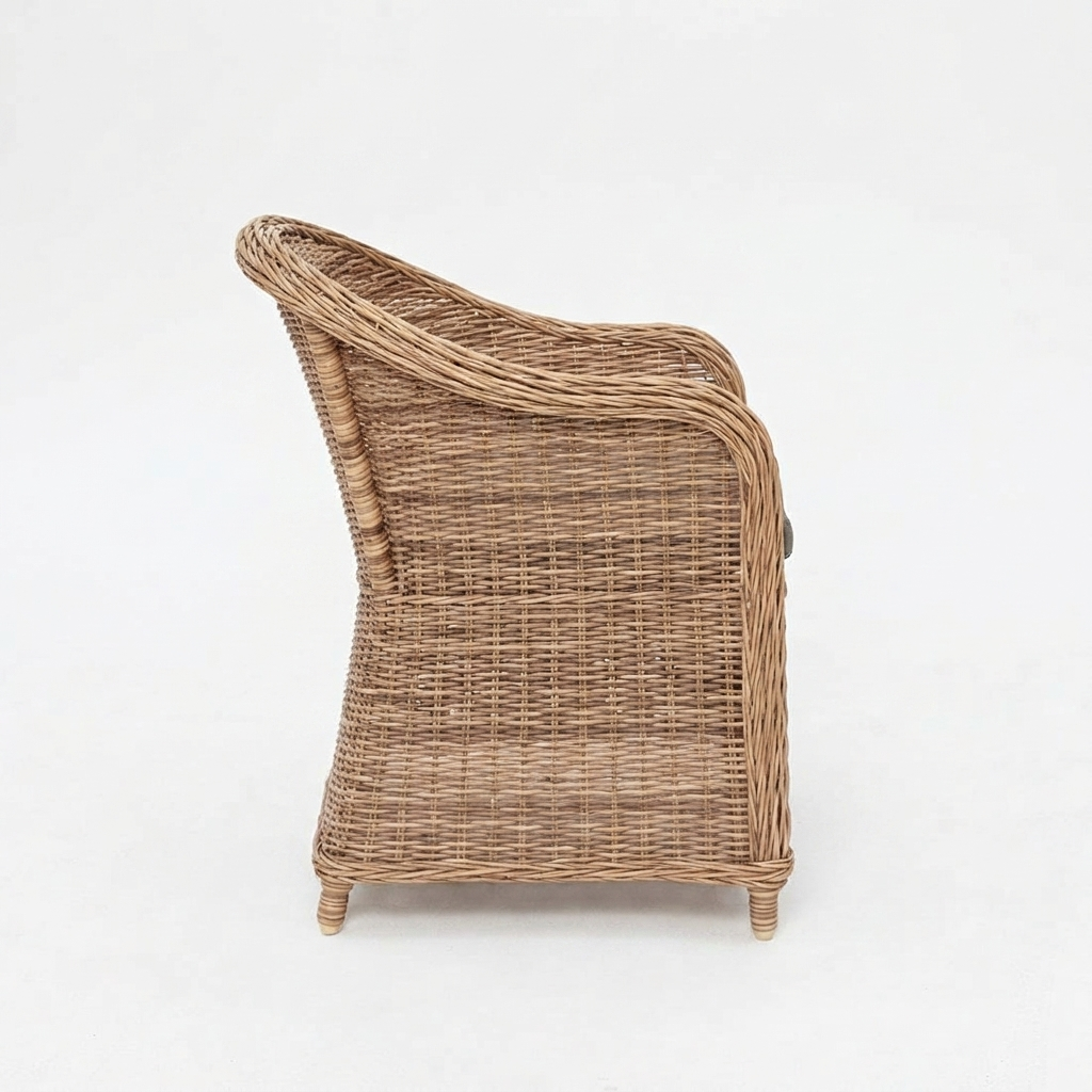 Portland Dining Chair - Natural — side view